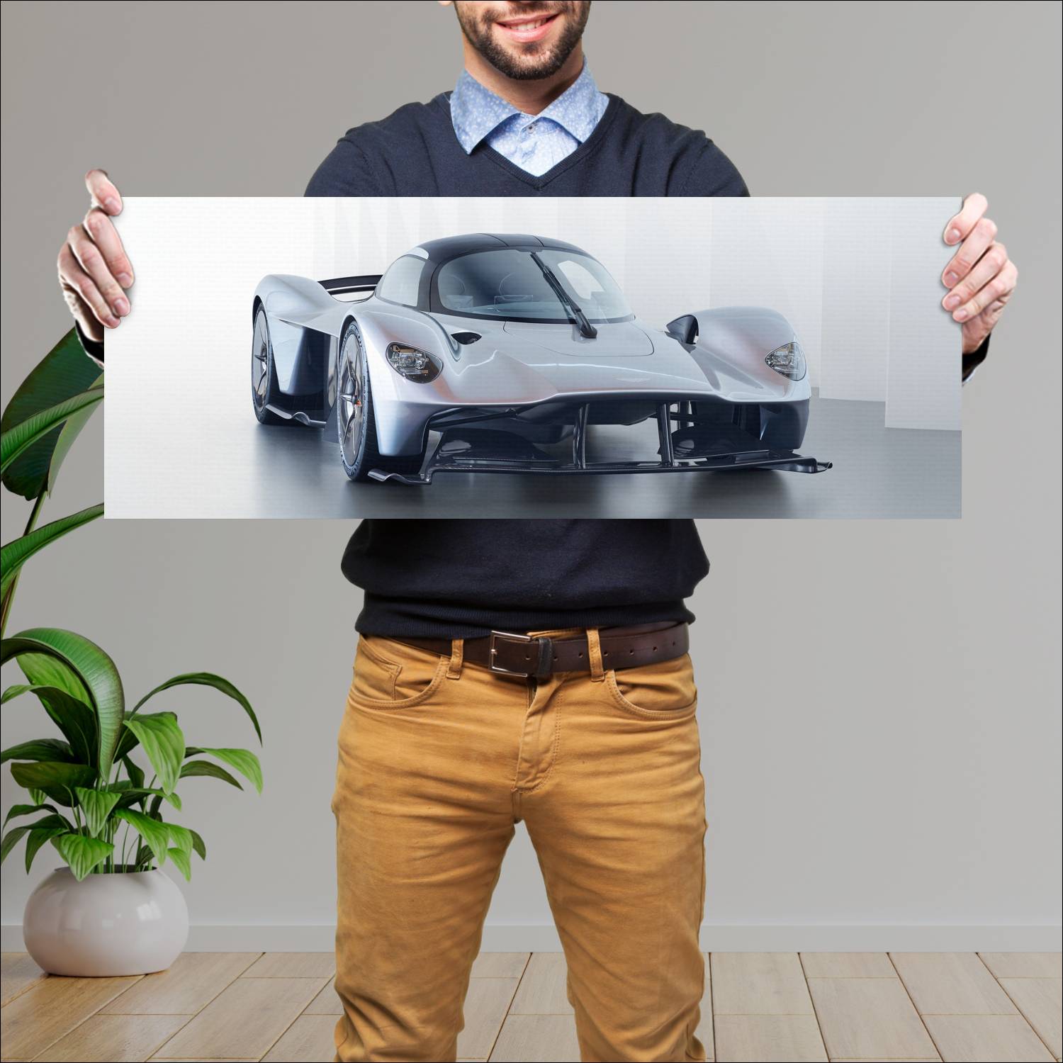 Cuadro grande 30x80cm 2017 aston martin valkyrie p 557 Aston Martin