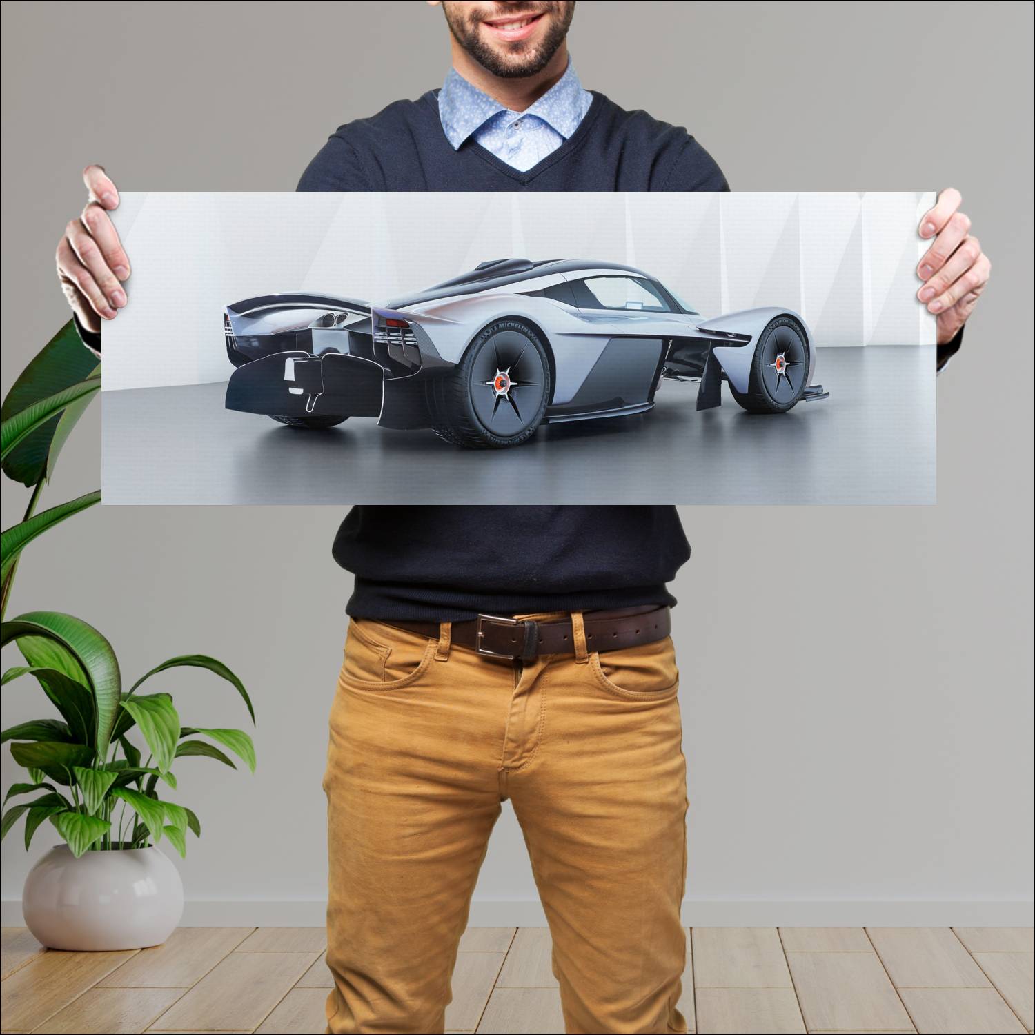Cuadro grande 30x80cm 2017 aston martin valkyrie p 558 Aston Martin
