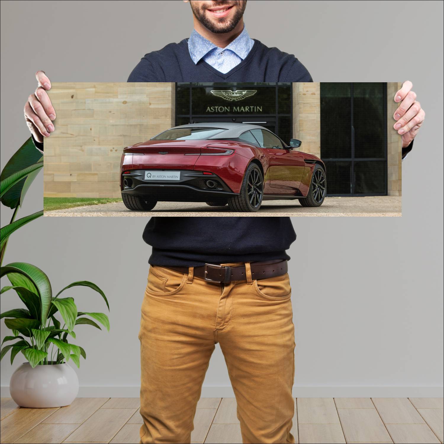 Cuadro grande 30x80cm 2017 q by aston martin db11 576 Aston Martin