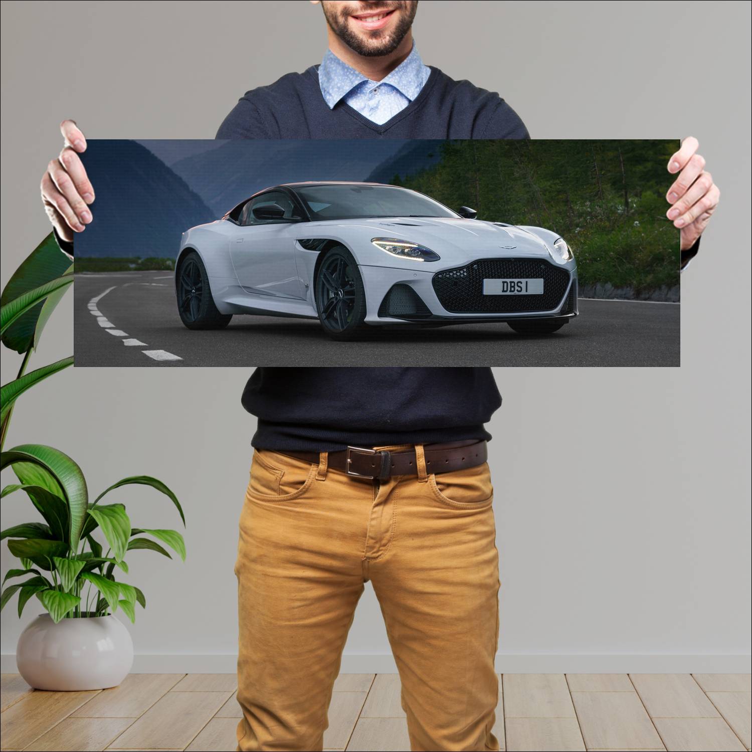 Cuadro grande 30x80cm 2018 aston martin dbs superl 598 Aston Martin