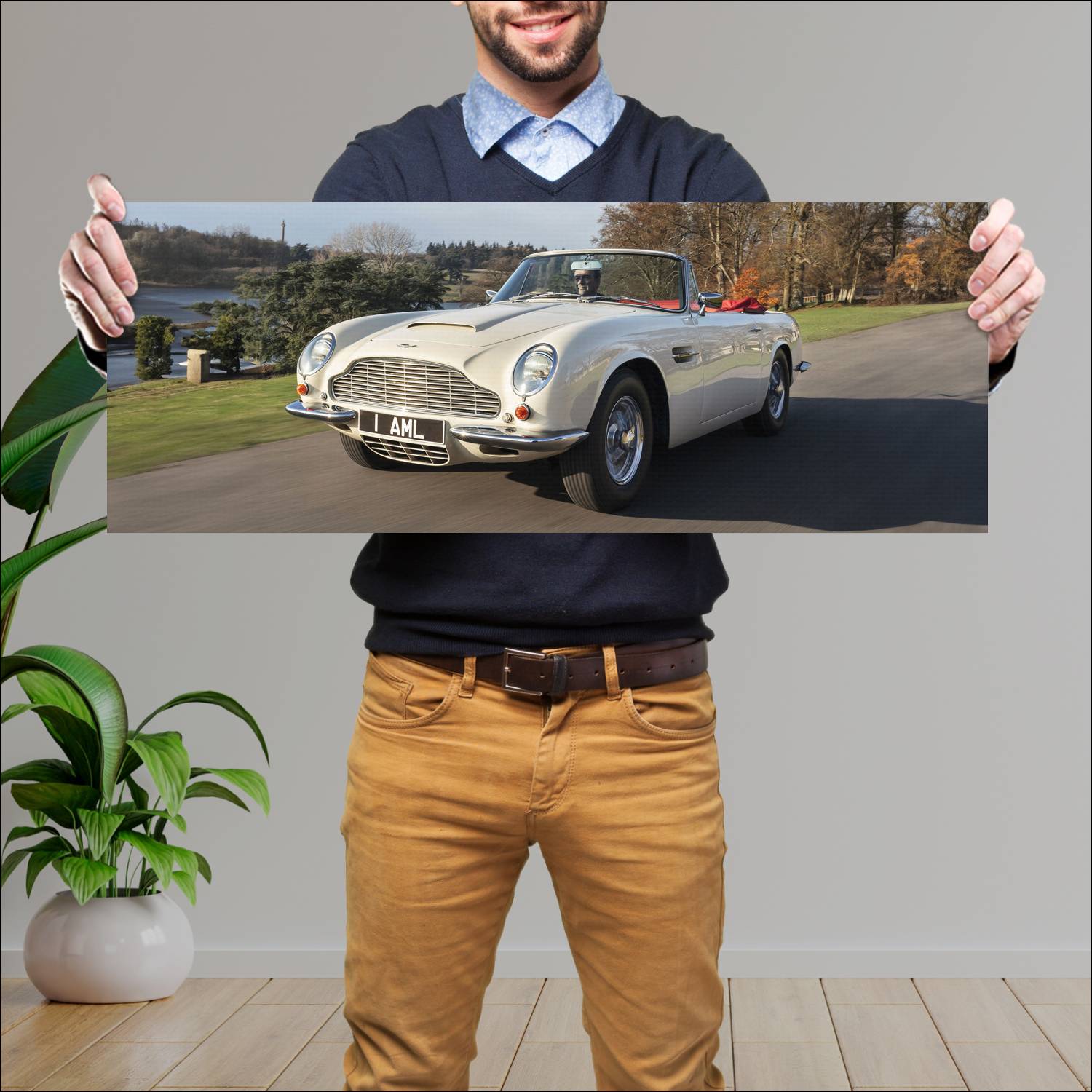 Cuadro grande 30x80cm 2018 aston martin heritage e 603 Aston Martin