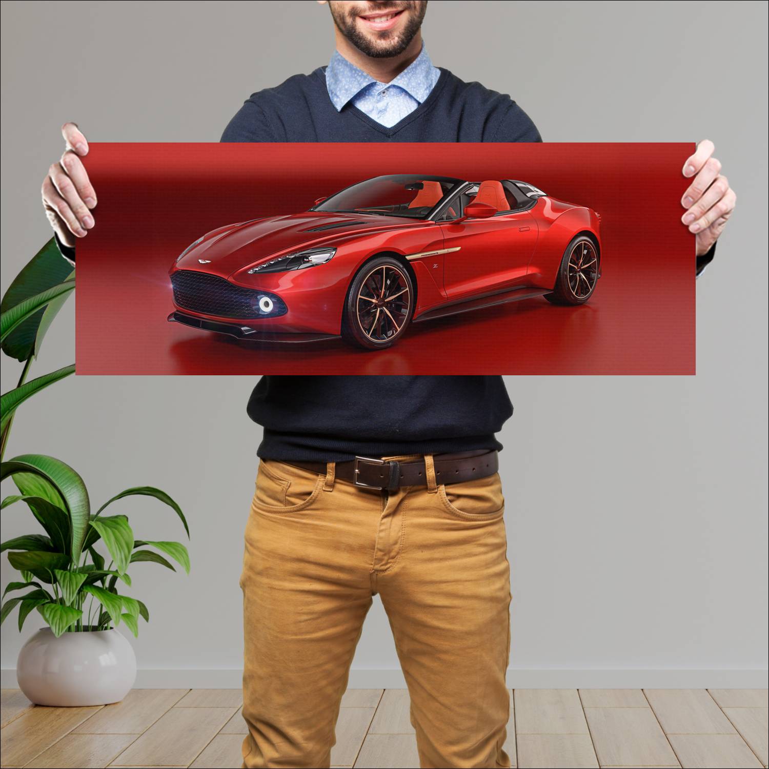 Cuadro grande 30x80cm 2018 aston martin vanquish z 612 Aston Martin