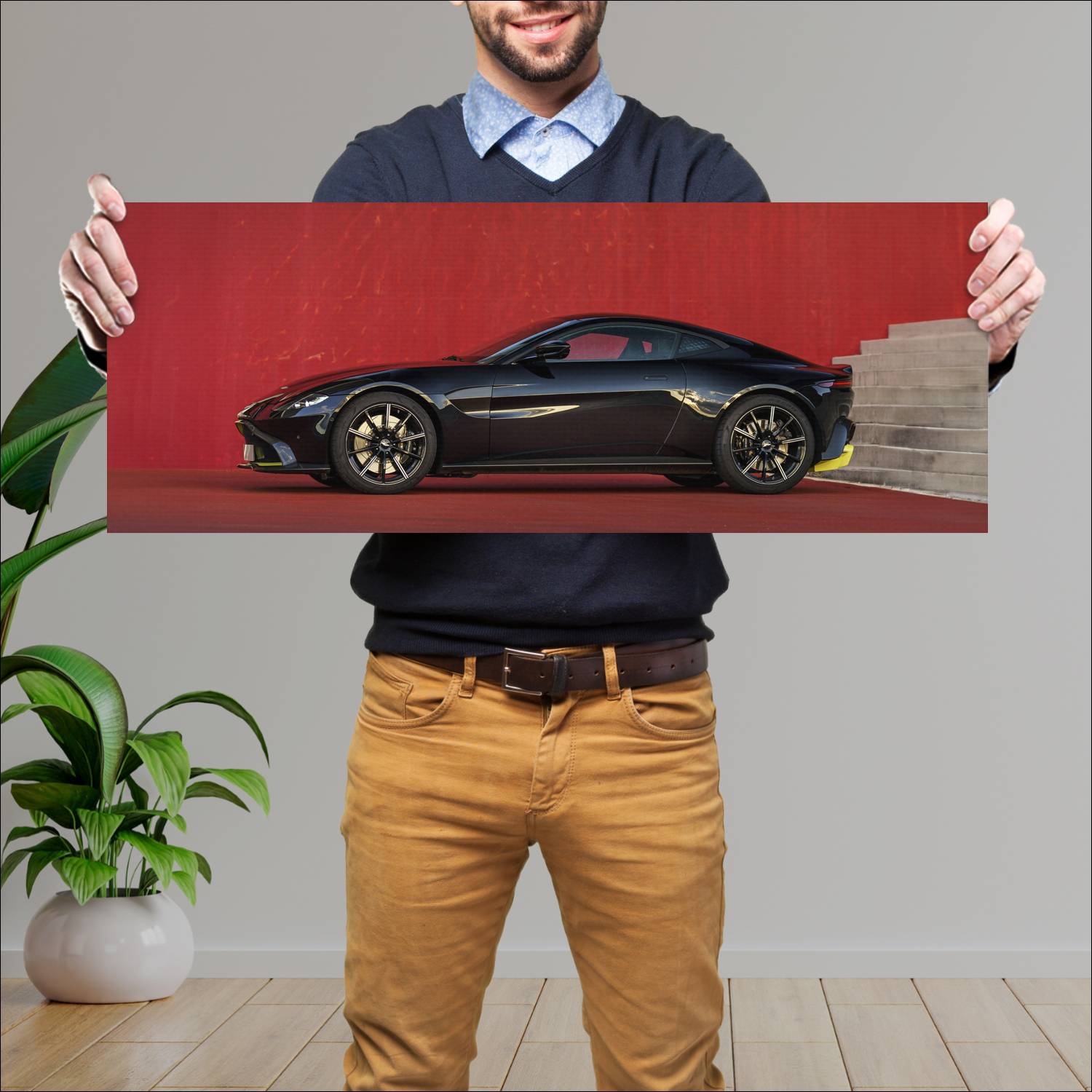 Cuadro grande 30x80cm 2018 aston martin vantage 77 614 Aston Martin
