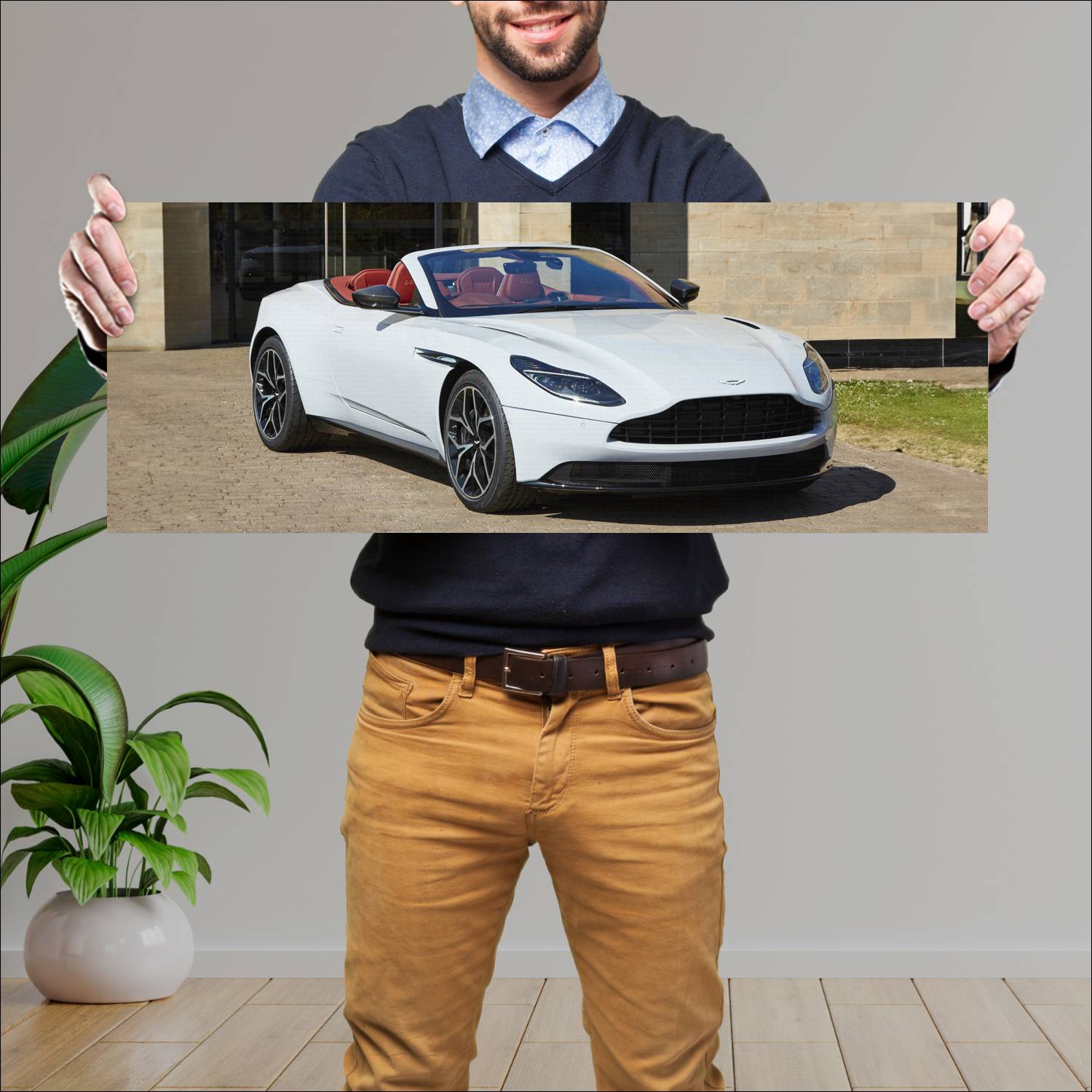 Cuadro grande 30x80cm 2018 q by aston martin db11 625 Aston Martin