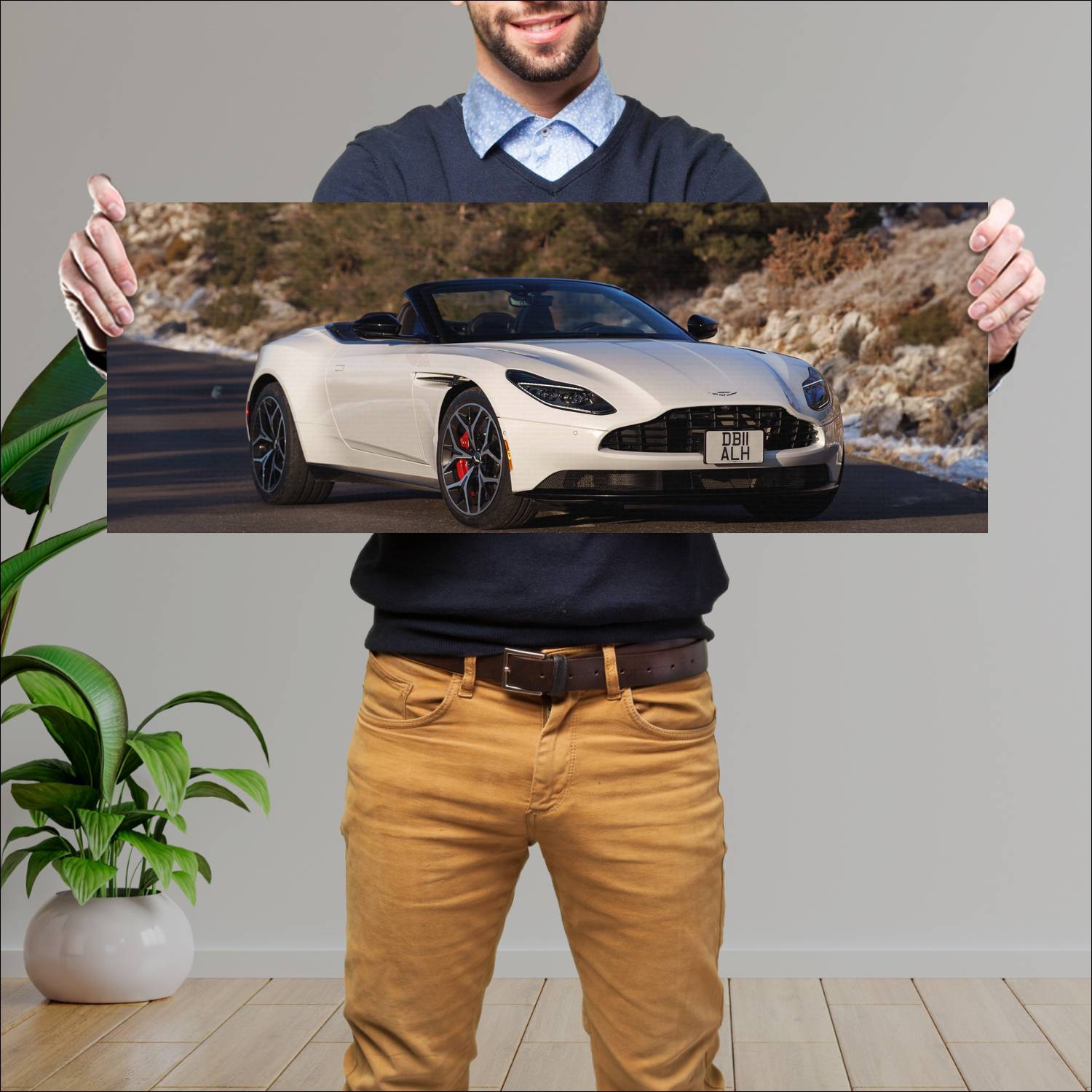 Cuadro grande 30x80cm 2019 aston martin db11 v8 vo 627 Aston Martin