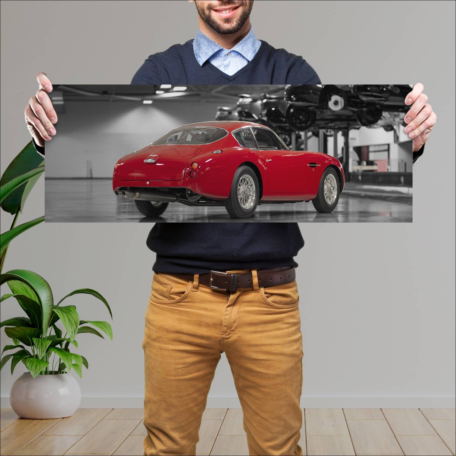 Cuadro grande 30x80cm 2019 aston martin db4 gt zag 630 Aston Martin