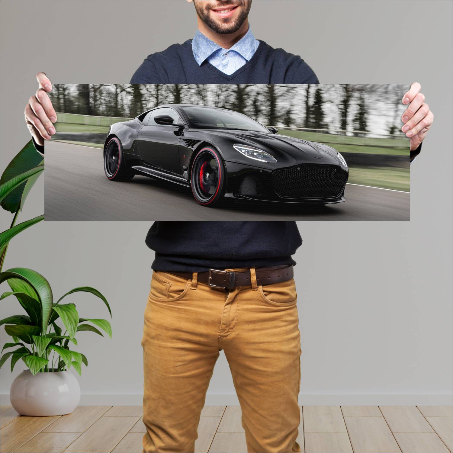 Cuadro grande 30x80cm 2019 aston martin dbs superl 636 Aston Martin