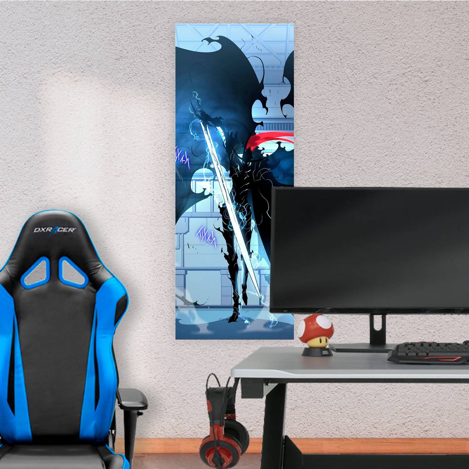 Cuadro grande 30x80cm Igris Espada Solo Leveling