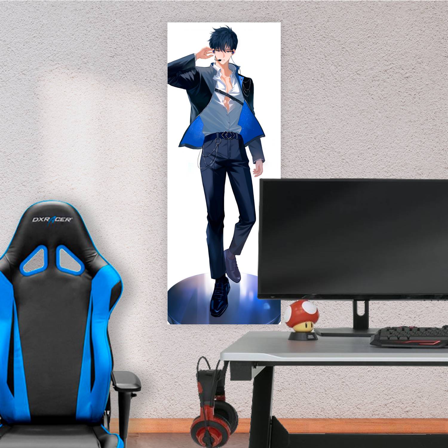 Cuadro grande 30x80cm Sung Jin-woo Traje Solo Leveling
