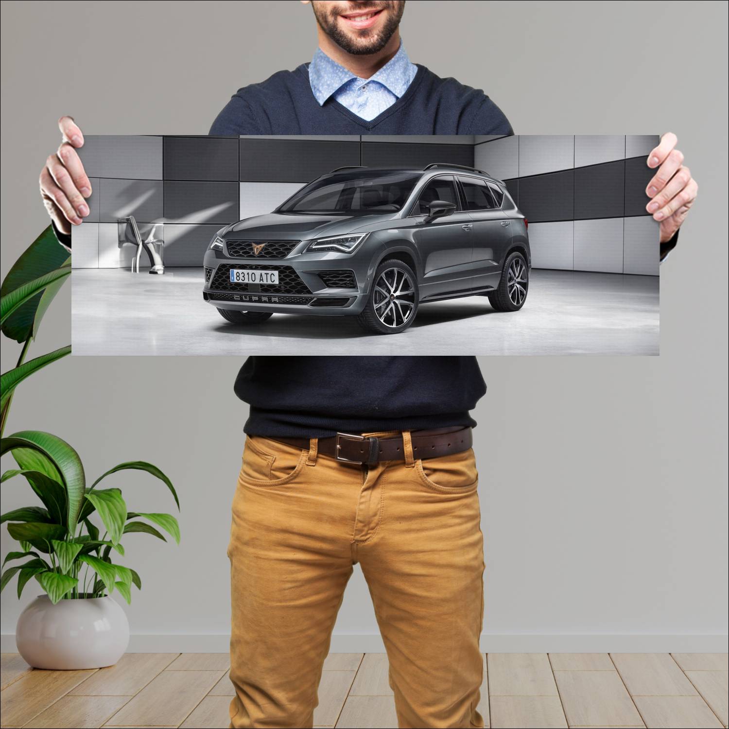 Cuadro grande 30x80cm 2018 cupra ateca auto 1 Cupra