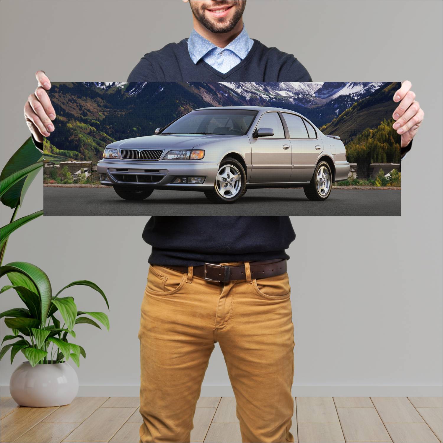 Cuadro grande 30x80cm 1996 infiniti i30t auto 1 Infiniti