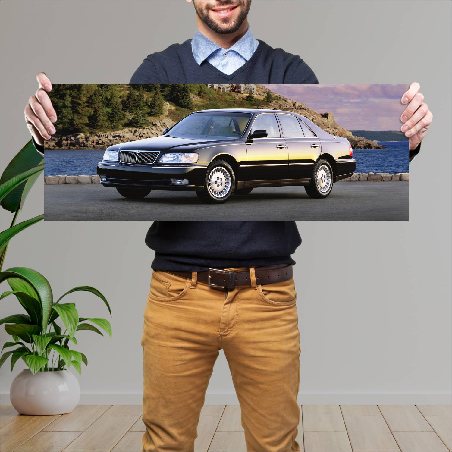 Cuadro grande 30x80cm 1997 infiniti q45 auto 2 Infiniti