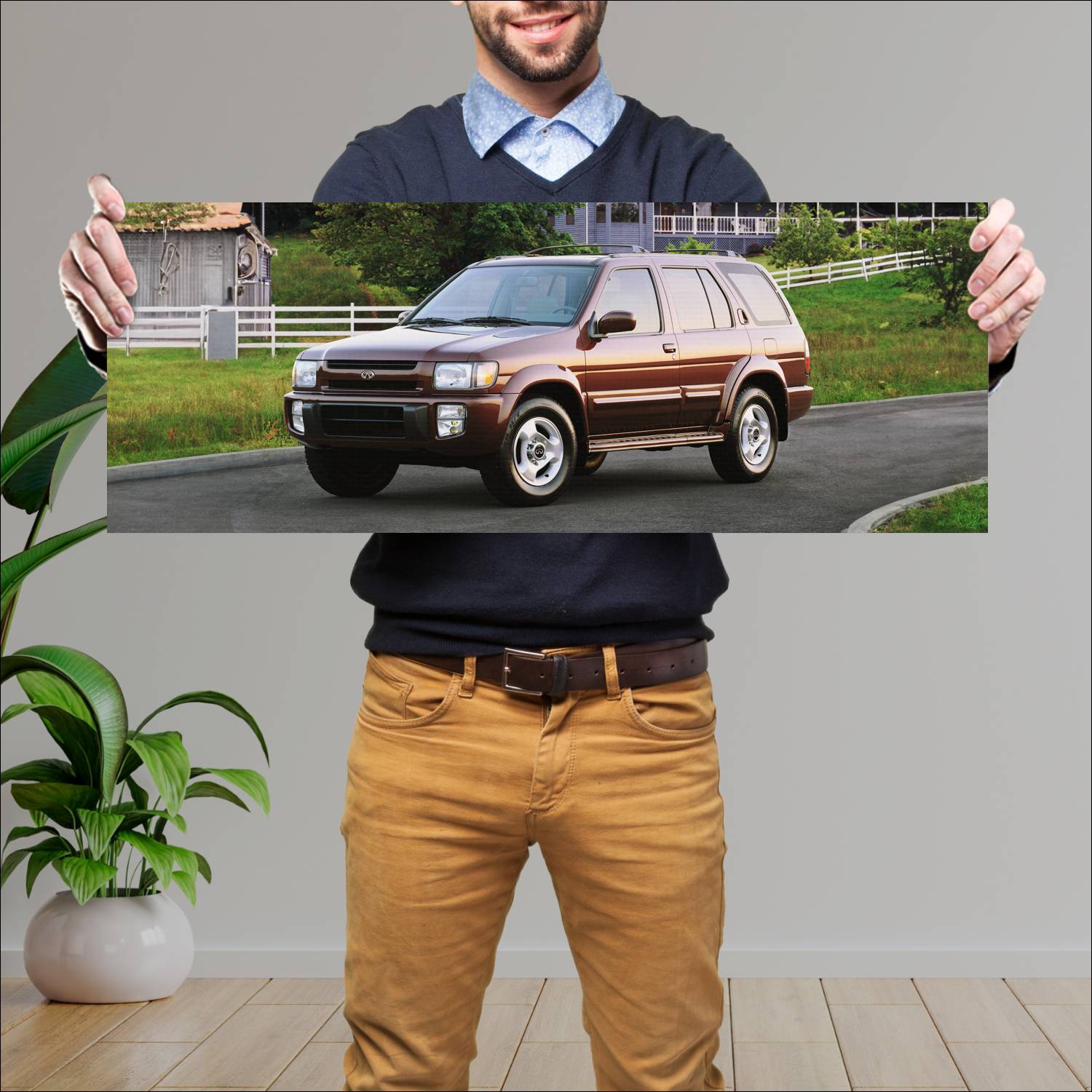 Cuadro grande 30x80cm 1997 infiniti qx4 auto 3 Infiniti