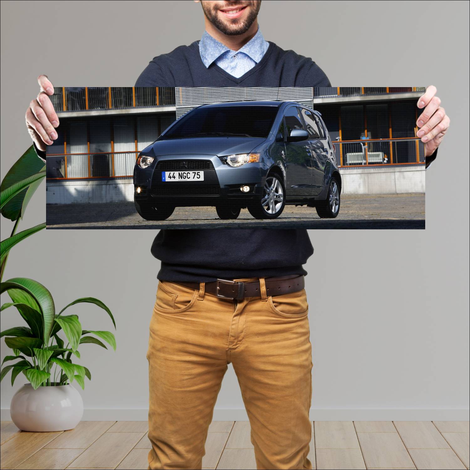 Cuadro grande 30x80cm 2008 mitsubishi colt 5 door 3 Mitsubishi