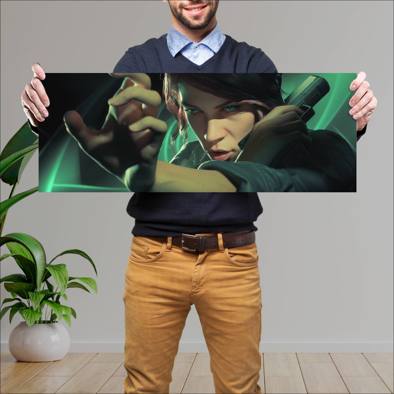 Cuadro grande 30x80cm alan wake 2 video game 17763 Gamer