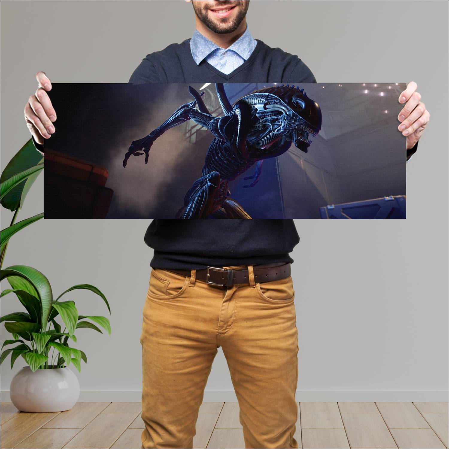 Cuadro grande 30x80cm alien rogue 19813 Gamer