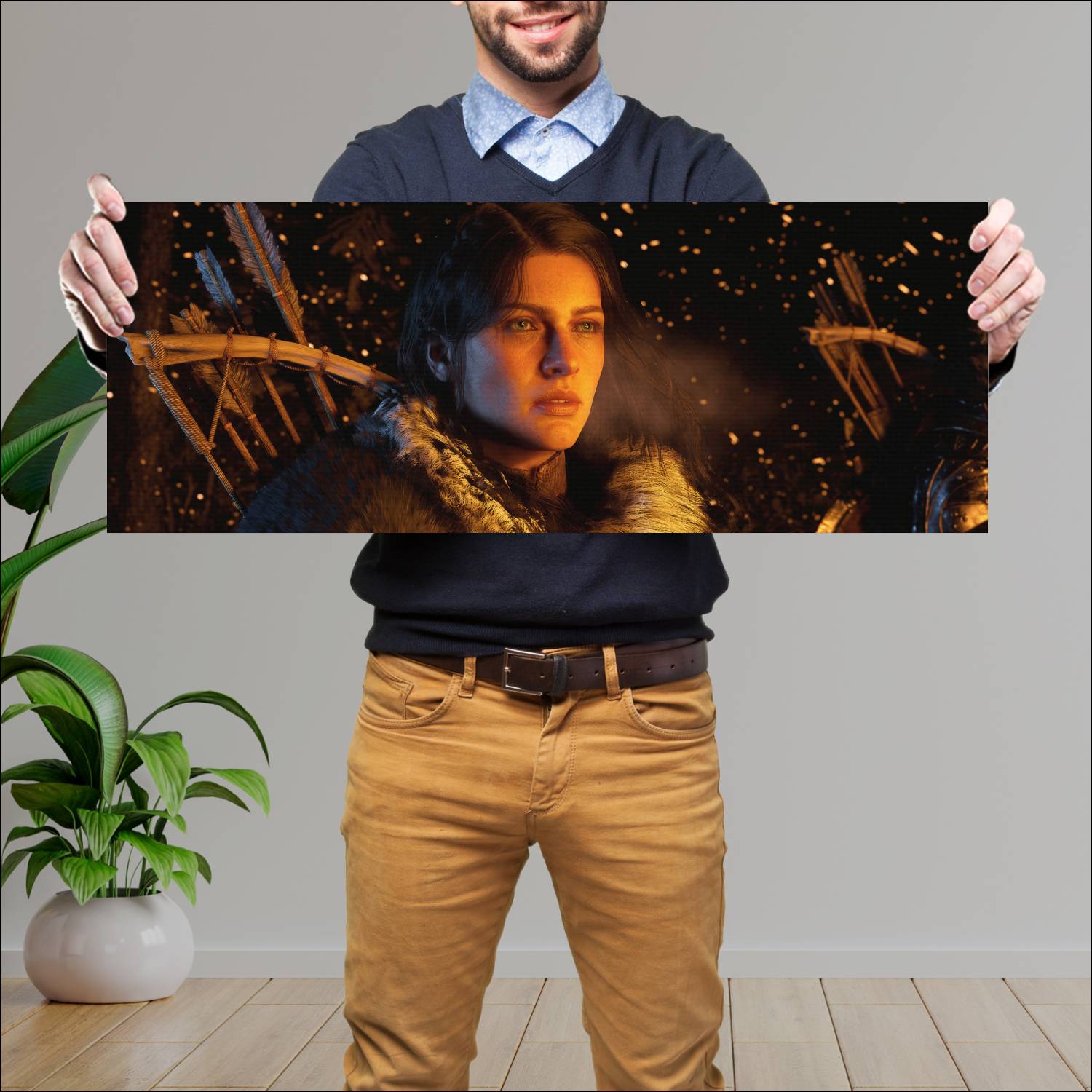 Cuadro grande 30x80cm crimson desert girl 18835 Gamer