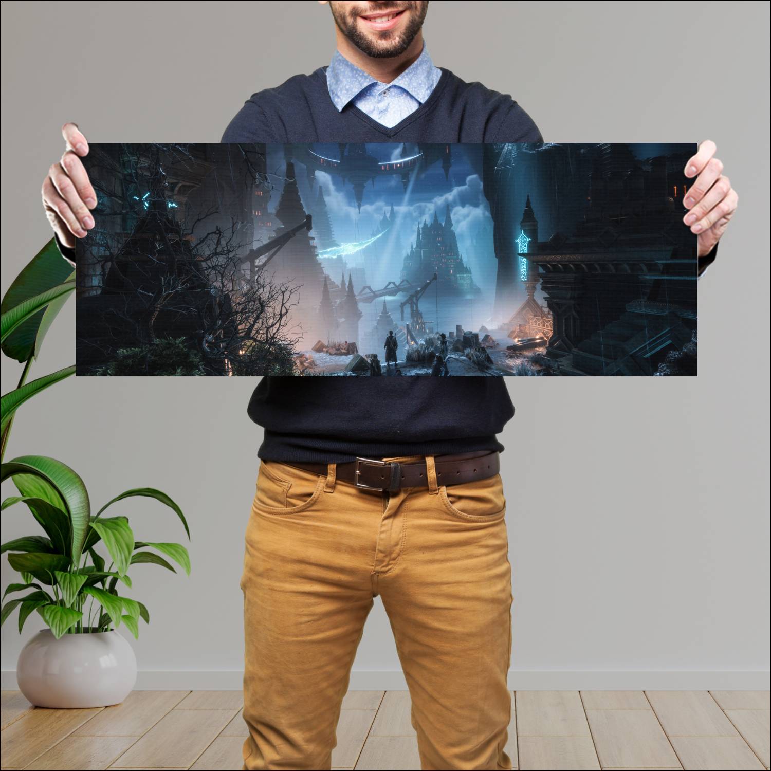Cuadro grande 30x80cm dragon age the 18399 Gamer