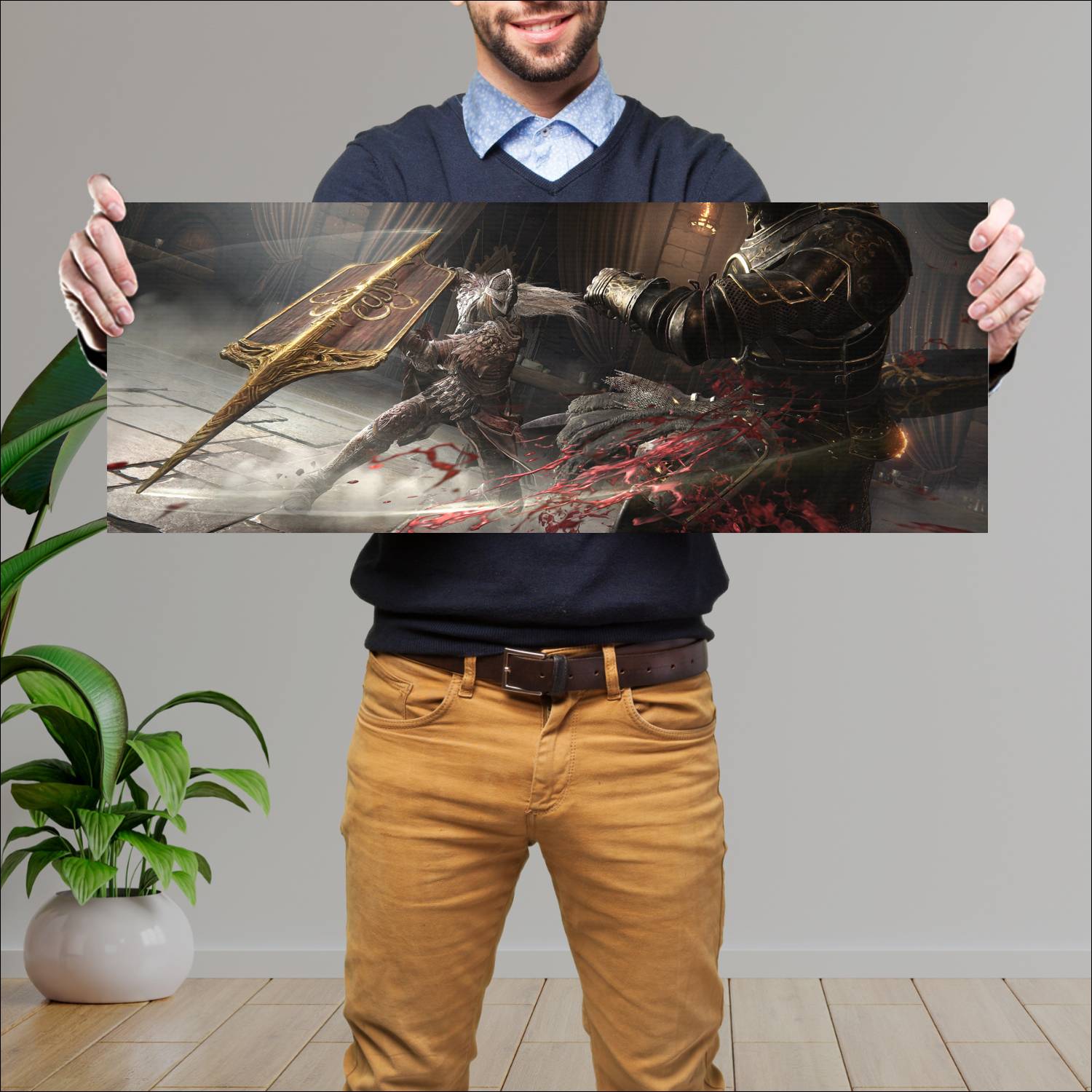 Cuadro grande 30x80cm elden ring shadow 17257 Gamer