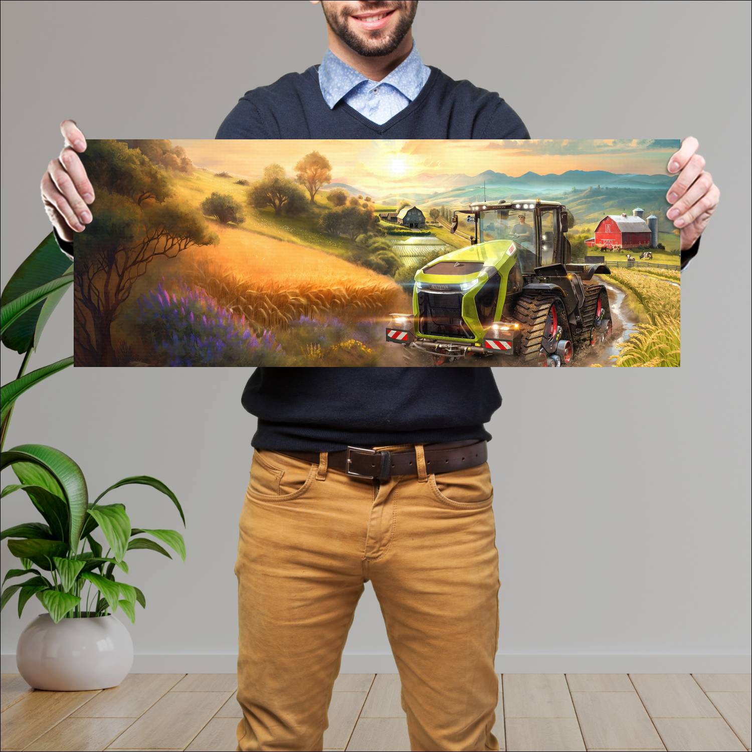 Cuadro grande 30x80cm farming simulator 20864 Gamer