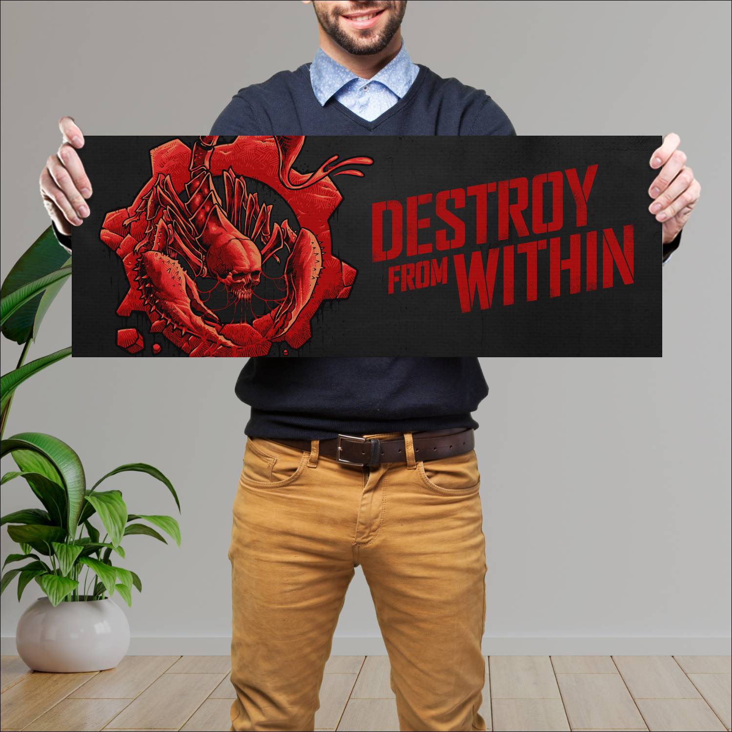 Cuadro grande 30x80cm gears 5 destroy 20825 Gamer