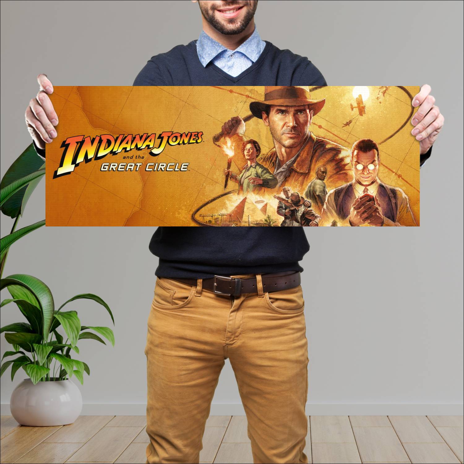 Cuadro grande 30x80cm indiana jones and 20185 Gamer