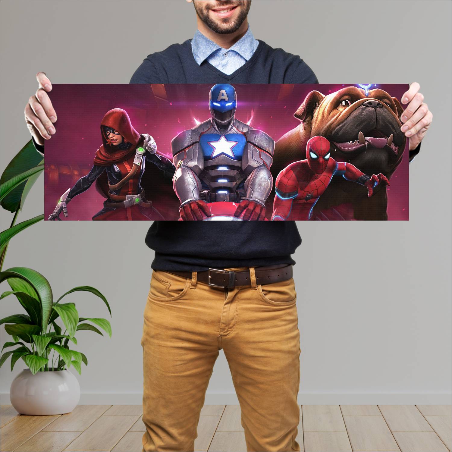 Cuadro grande 30x80cm marvel contest of 20497 Gamer
