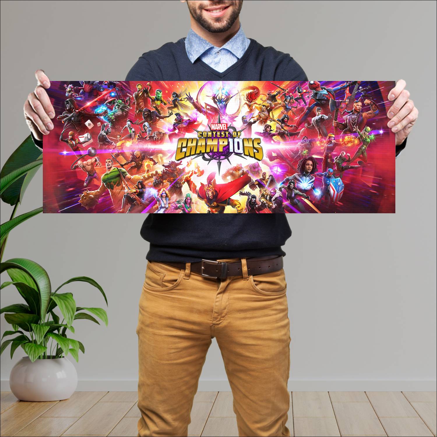 Cuadro grande 30x80cm marvel contest of 20532 Gamer