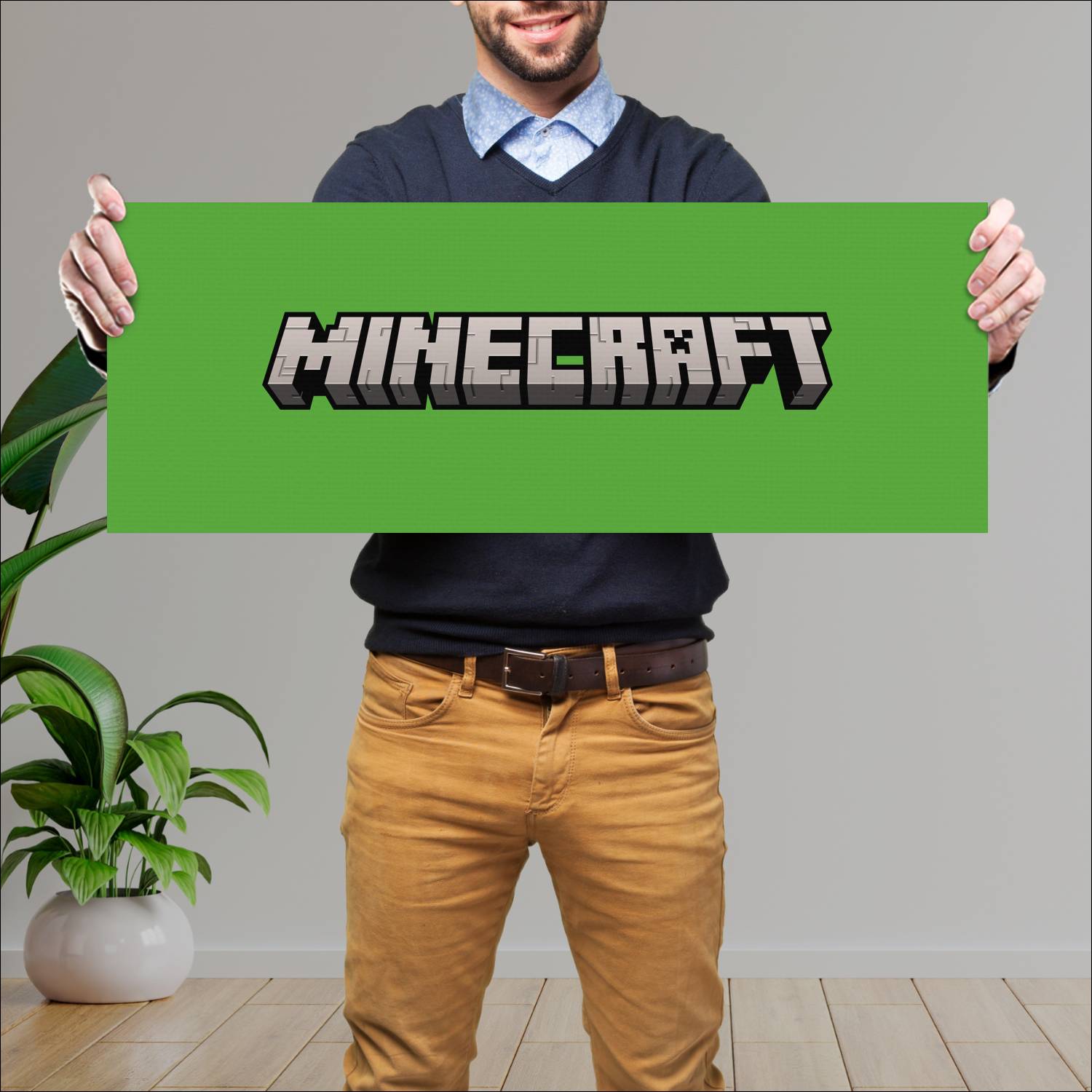 Cuadro grande 30x80cm minecraft video 16364 Gamer