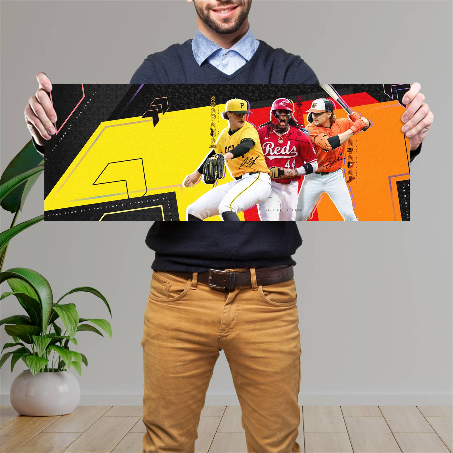 Cuadro grande 30x80cm mlb the show 25 key 21047 Gamer