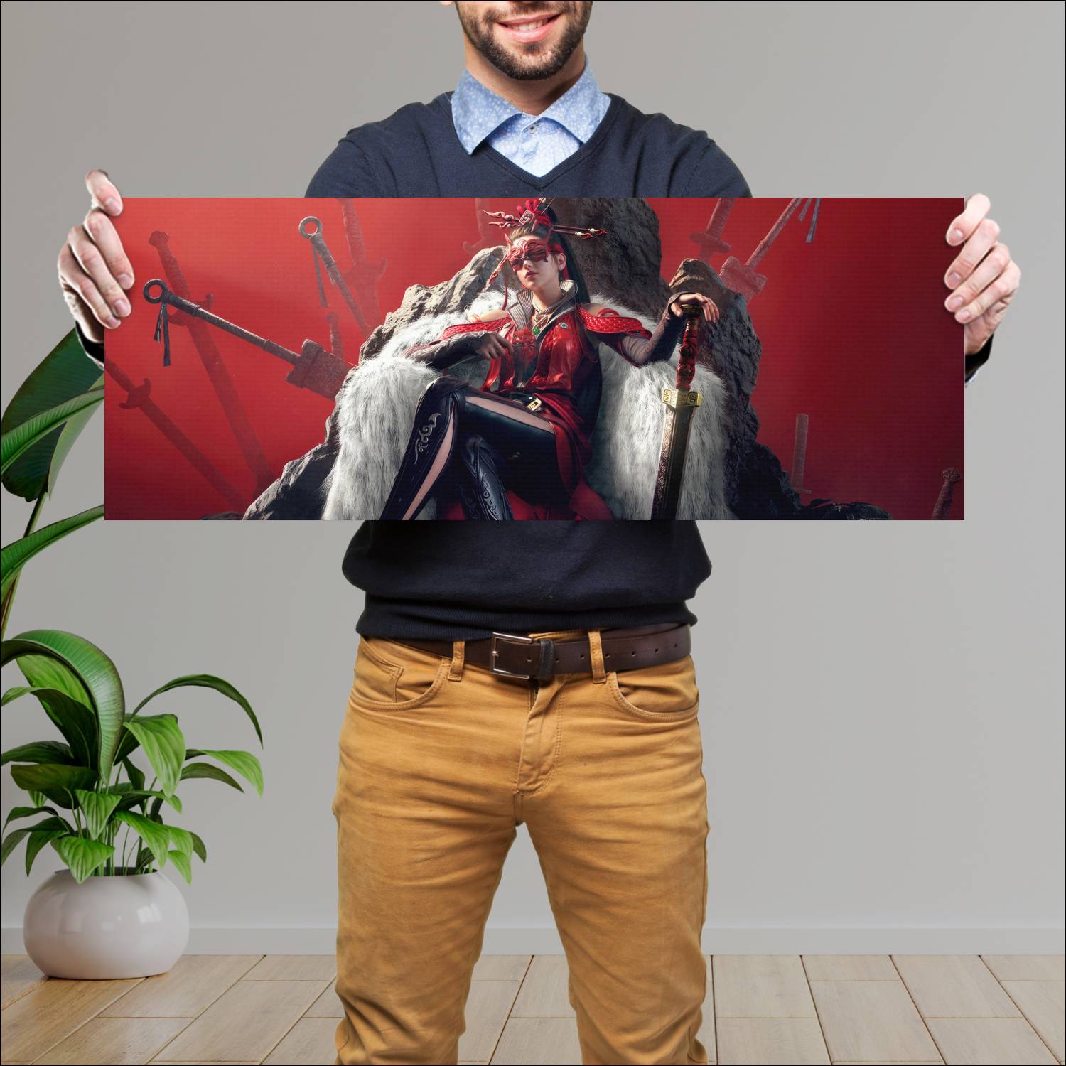 Cuadro grande 30x80cm naraka bladepoint 16036 Gamer