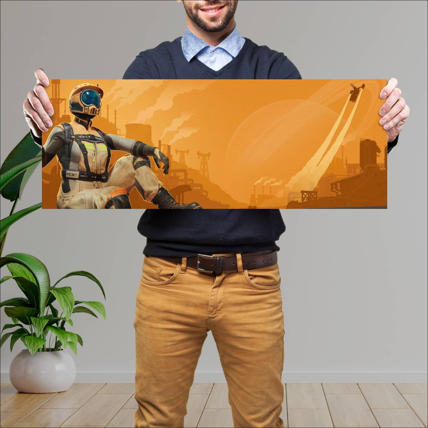 Cuadro grande 30x80cm satisfactory 2024 19013 Gamer