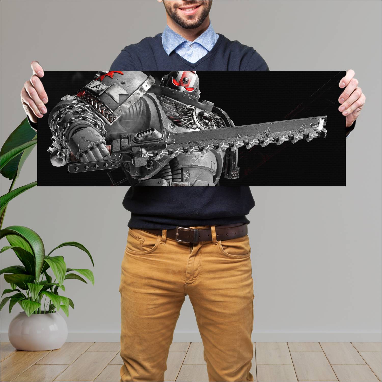 Cuadro grande 30x80cm space marine 2 18984 Gamer