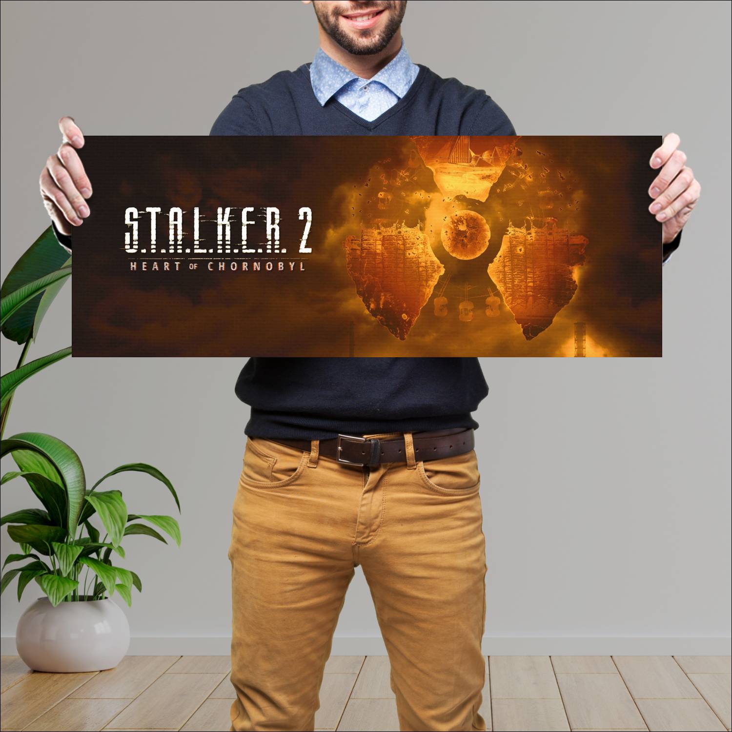 Cuadro grande 30x80cm stalker 2 biohazard 18309 Gamer