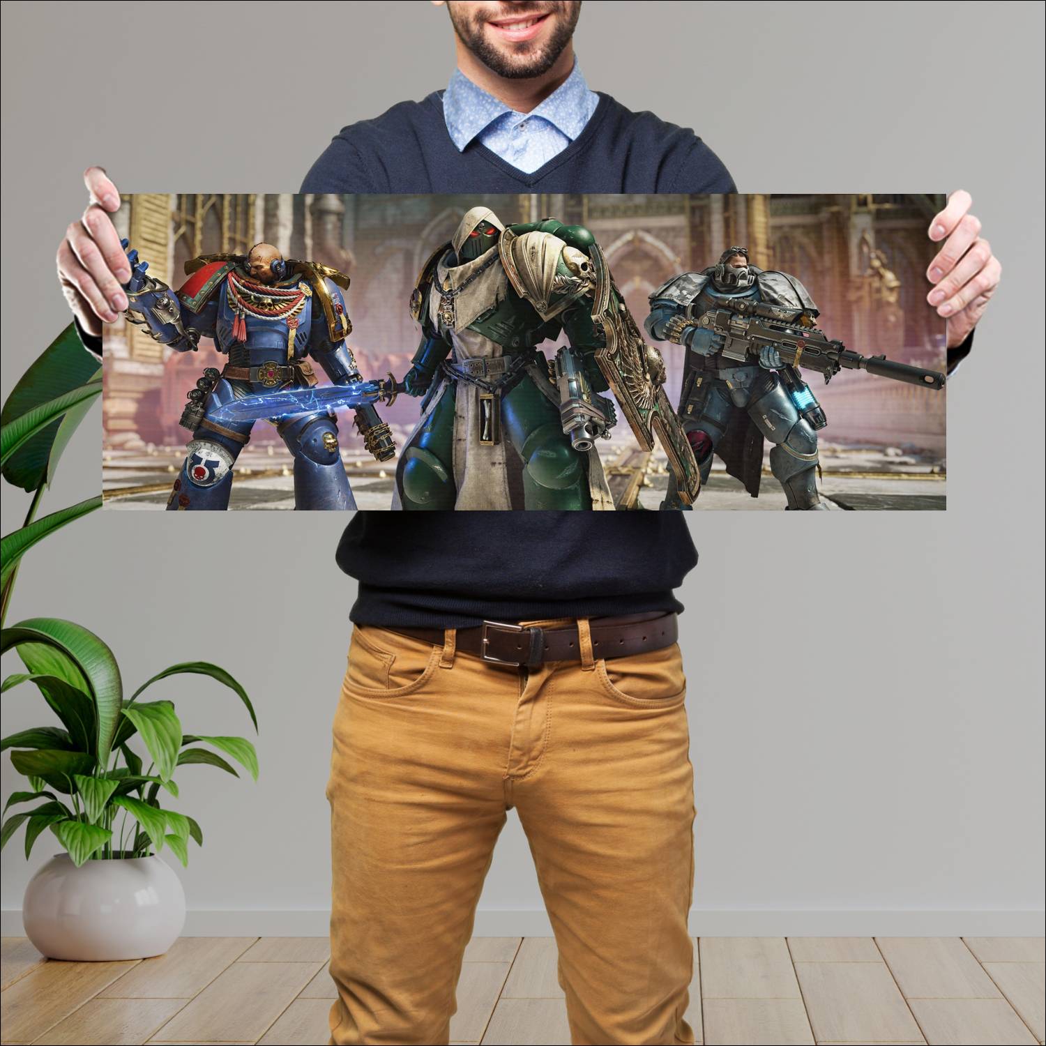 Cuadro grande 30x80cm ultramarines 17882 Gamer