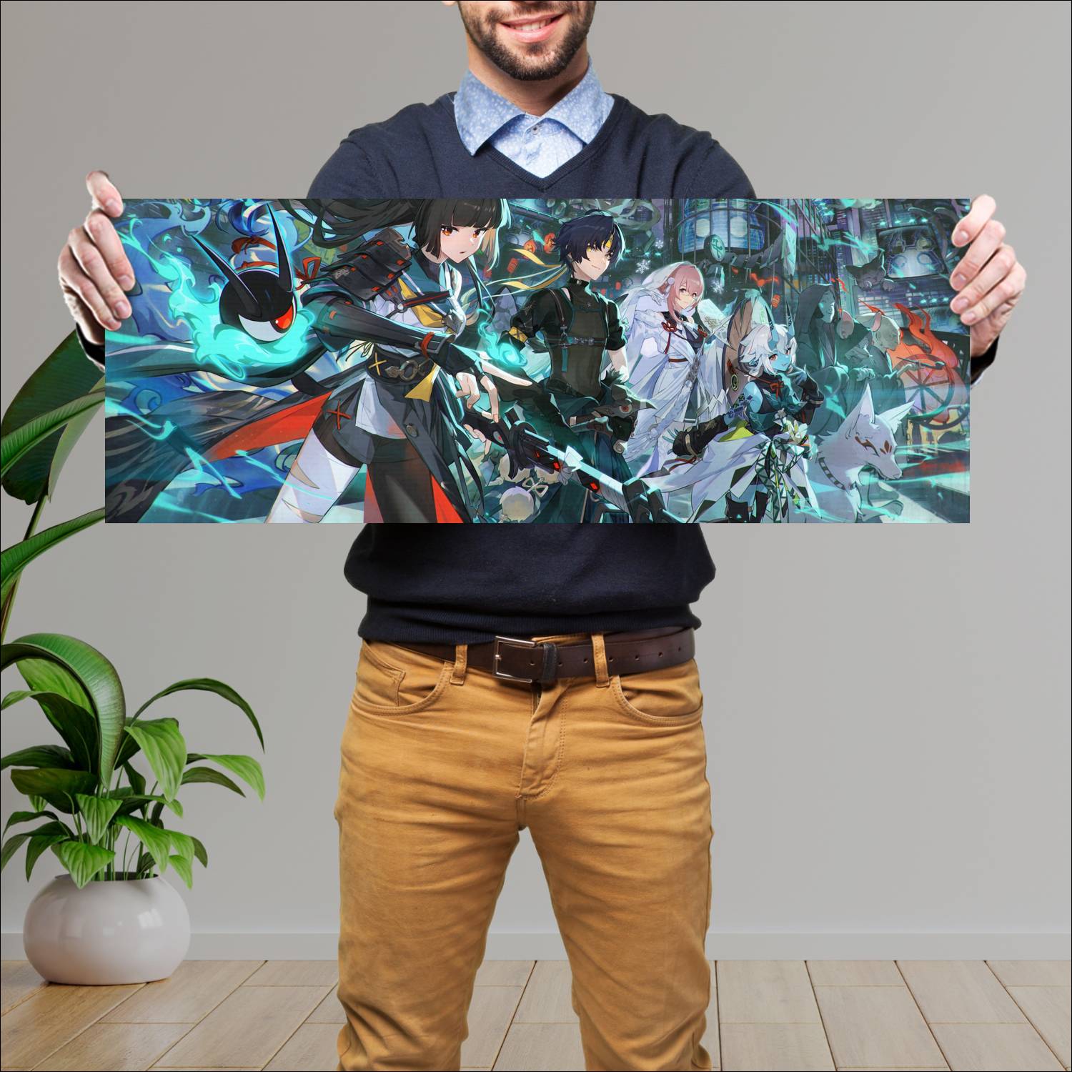 Cuadro grande 30x80cm zenless zone zero 19797 Gamer