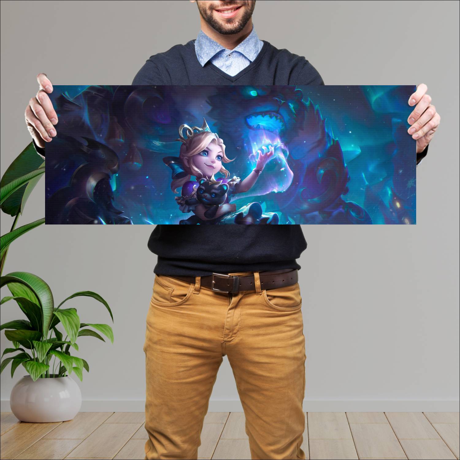 Cuadro grande 30x80cm annie winterblessed league of legends