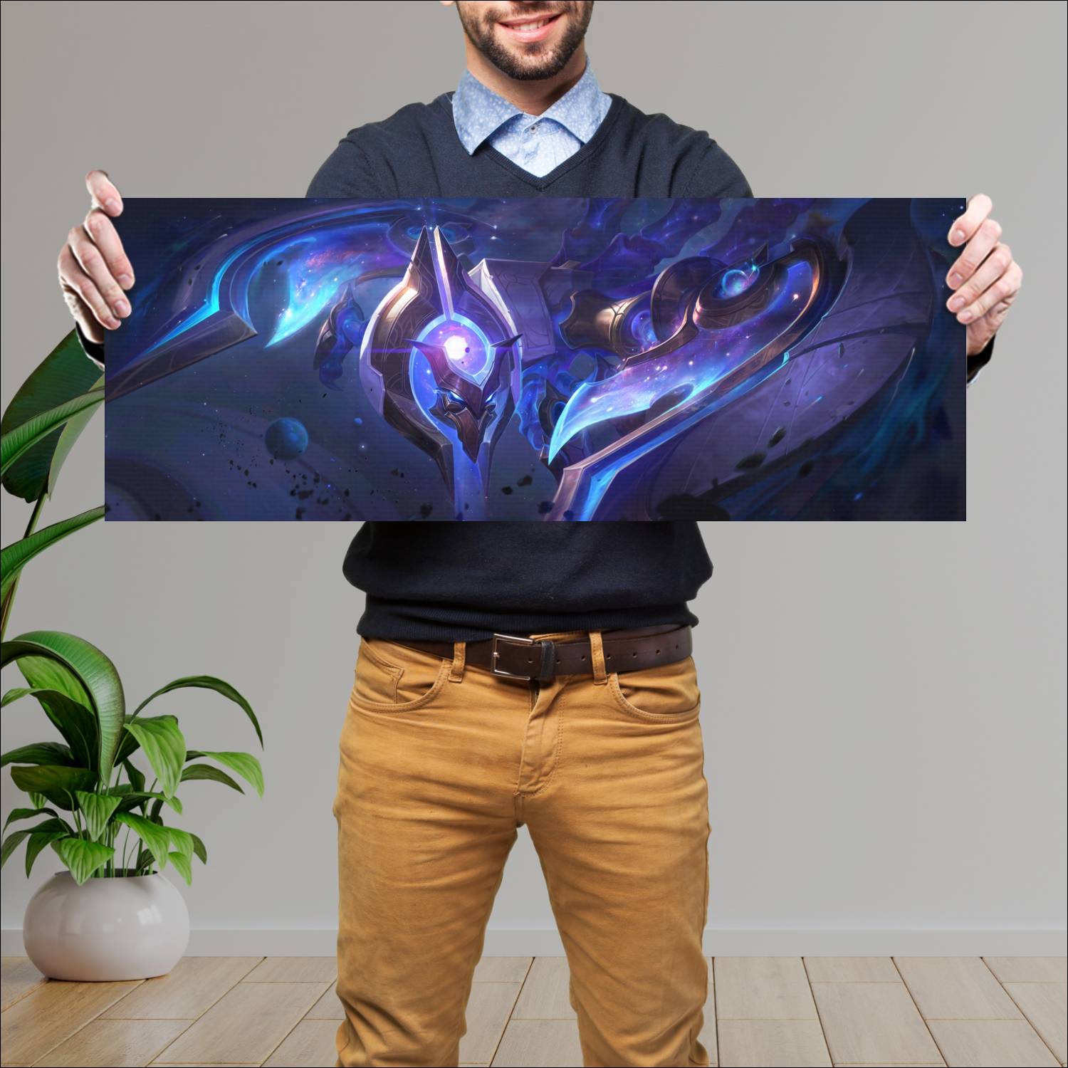 Cuadro grande 30x80cm cosmic sting skarner skin rework lol league of legends
