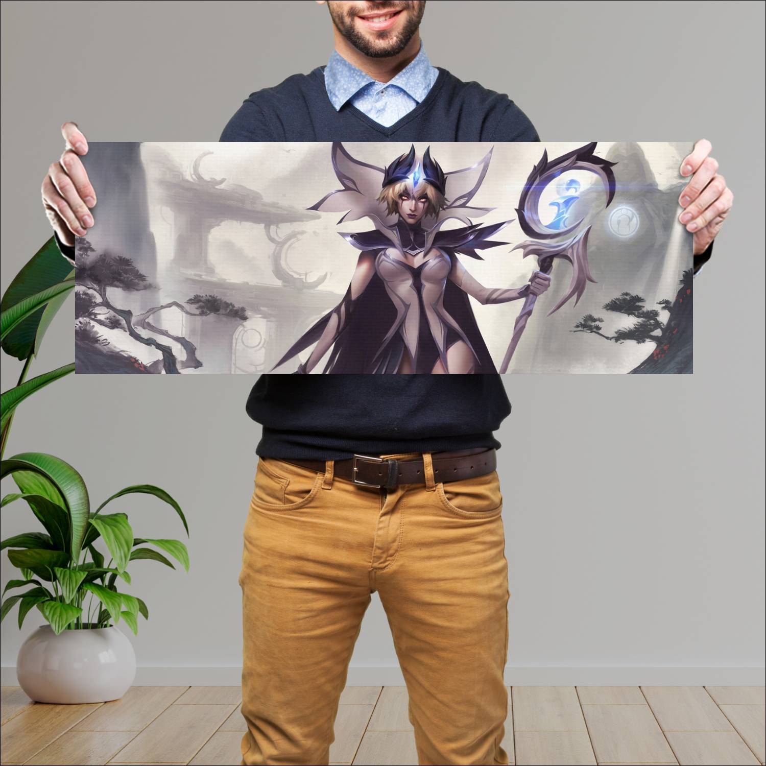 Cuadro grande 30x80cm leblanc rework league of legends