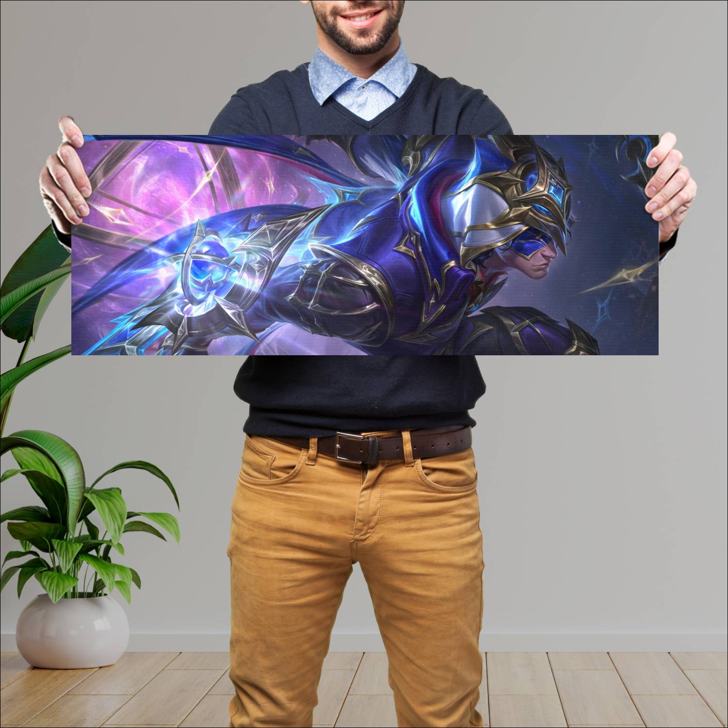 Cuadro grande 30x80cm stargazer talon lol skin league of legends