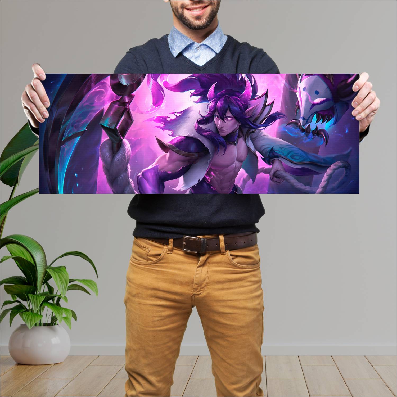 Cuadro grande 30x80cm thresh spirit blossom lol league of legends