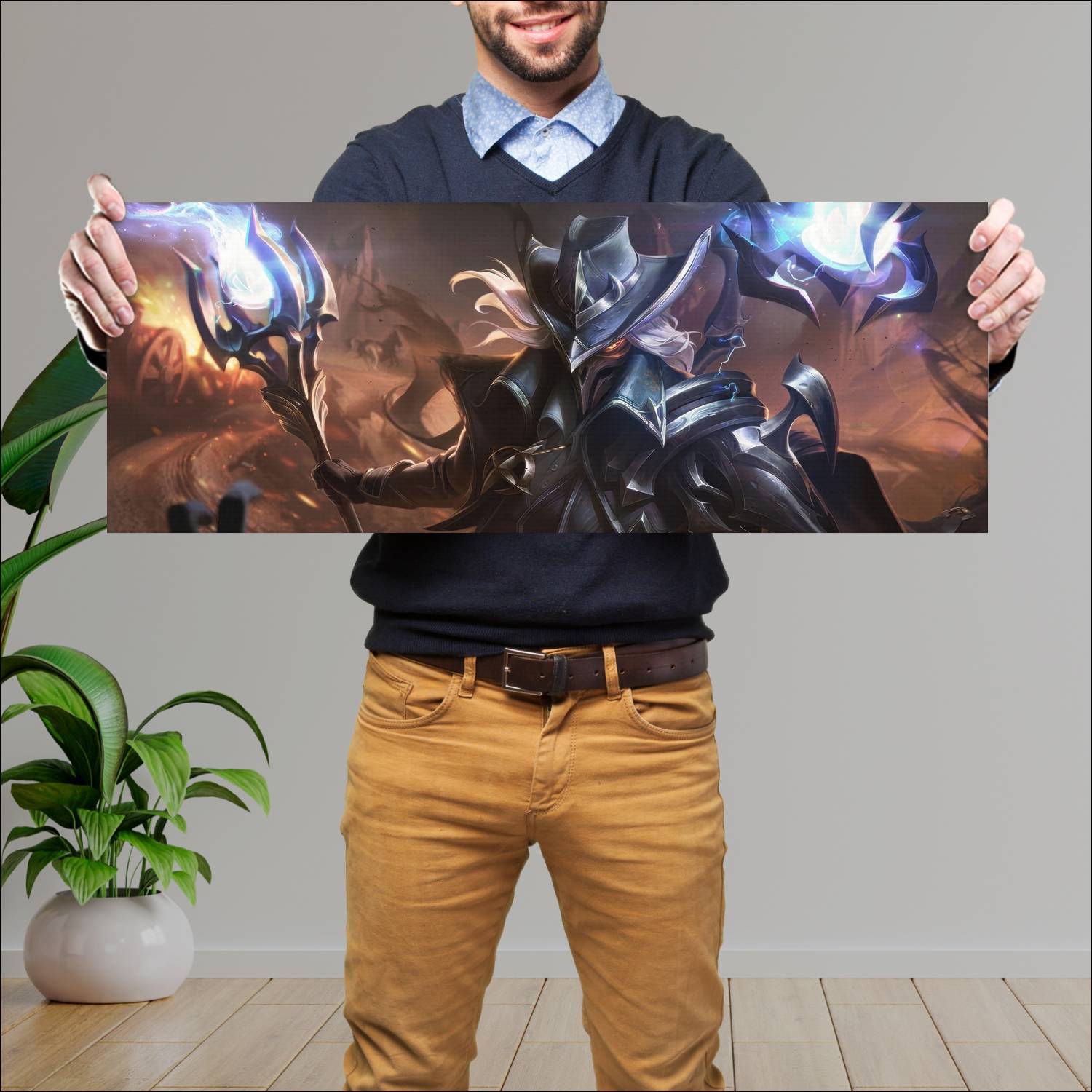 Cuadro grande 30x80cm viktor death sworn skin new rework league of legends