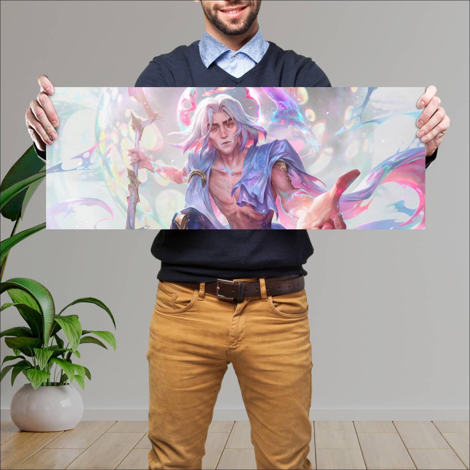 Cuadro grande 30x80cm viktor prototype skin new rework league of legends