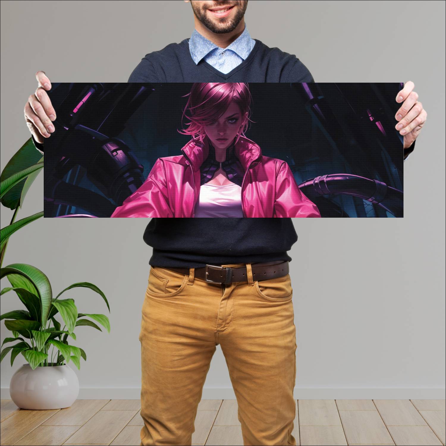 Cuadro grande 30x80cm viktor psyops skin new rework league of legends