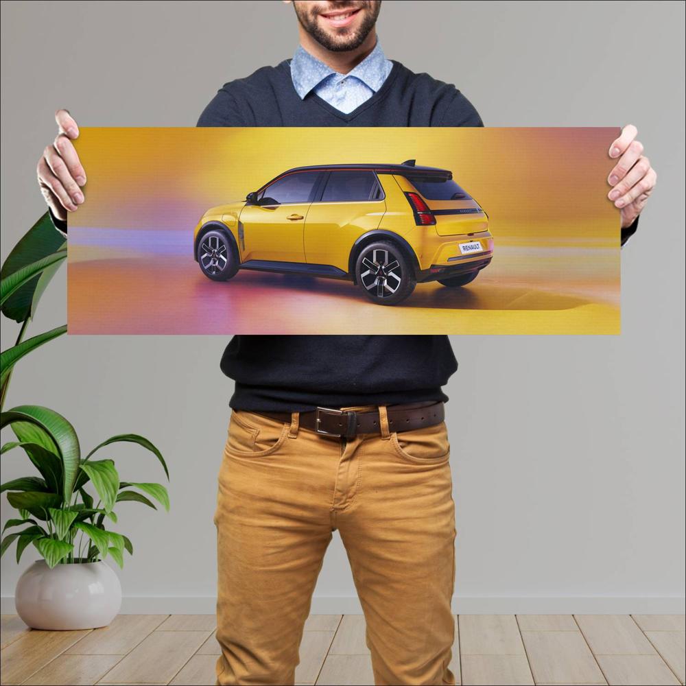 Cuadro grande 30x80cm 2025 Renault 5 E Tech 002 1440w Renault