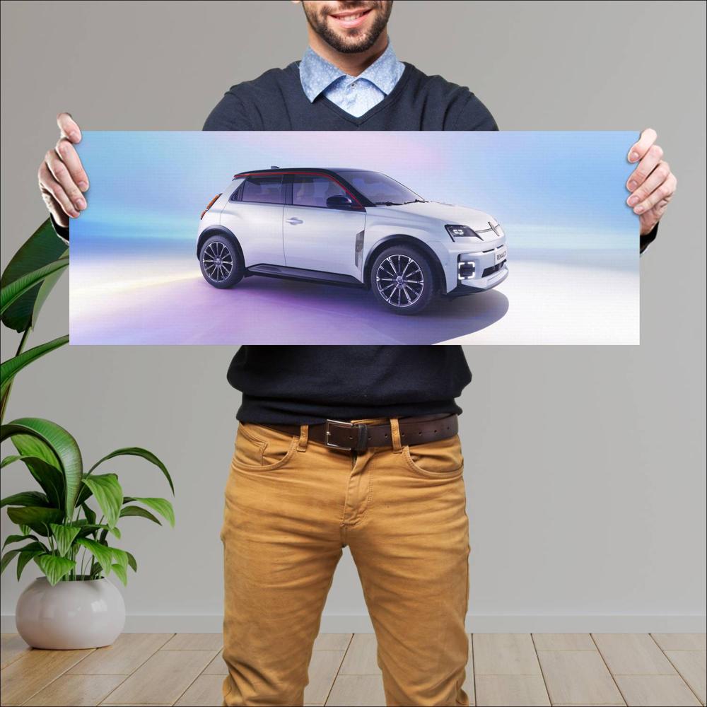 Cuadro grande 30x80cm 2025 Renault 5 E Tech 004 1440w Renault