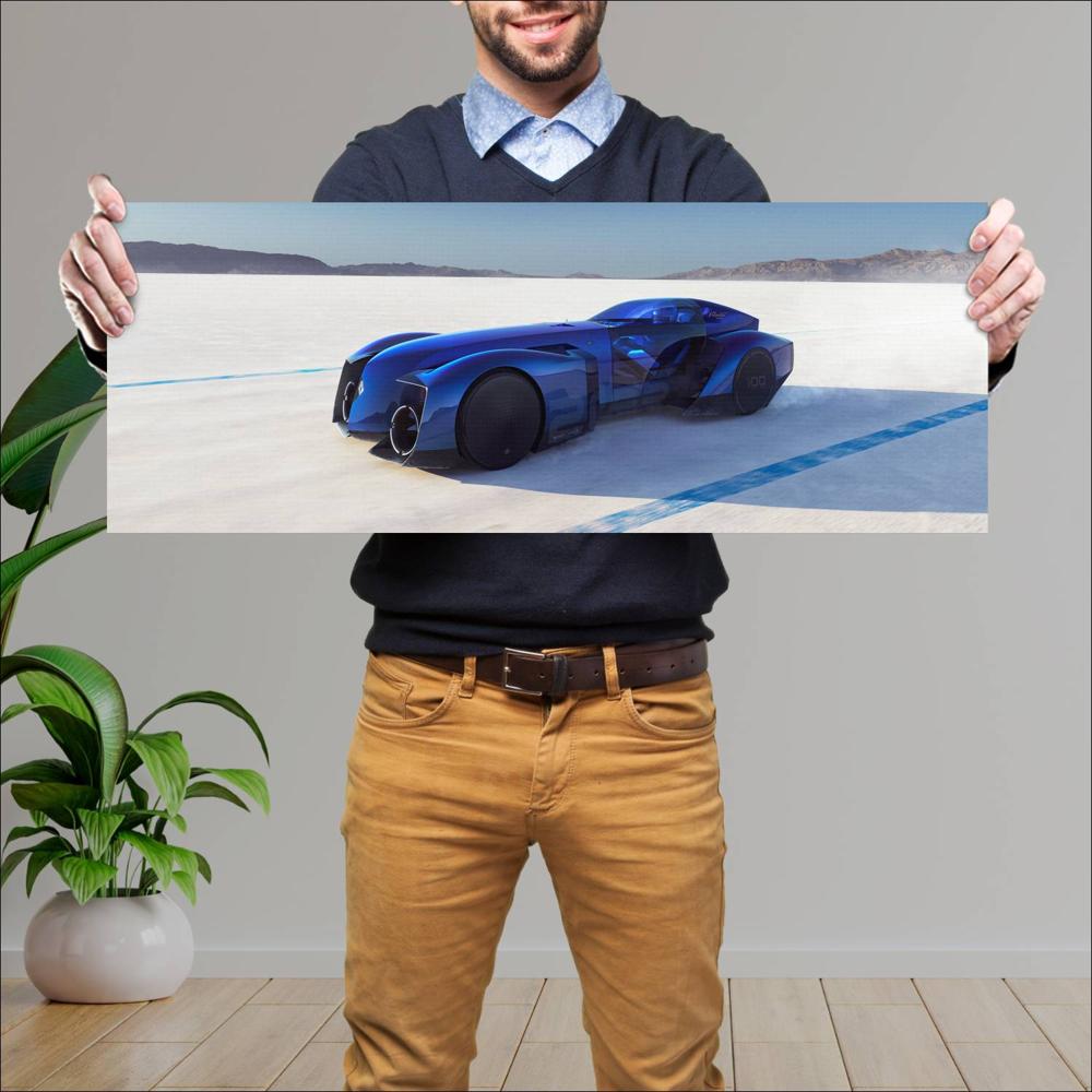 Cuadro grande 30x80cm 2025 Renault Filante Record 001 1440w Renault