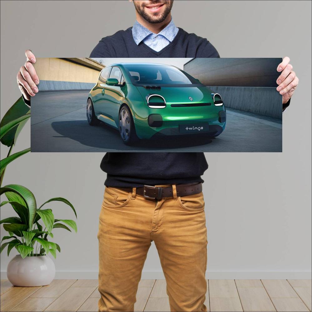Cuadro grande 30x80cm 2025 Renault Twingo E Tech Concept 001 1440w Renault
