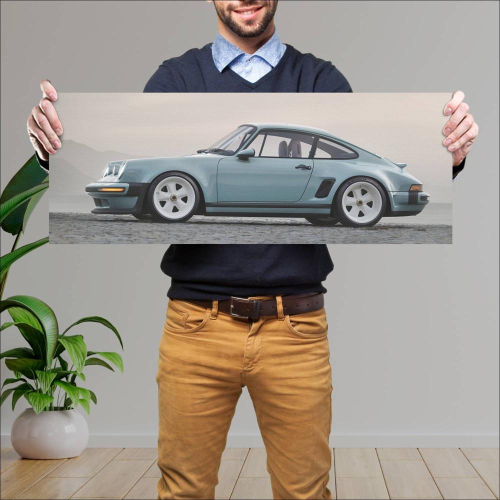 Cuadro grande 30x80cm 2025 Singer 911 Carrera Coupe 002 1440w Singer