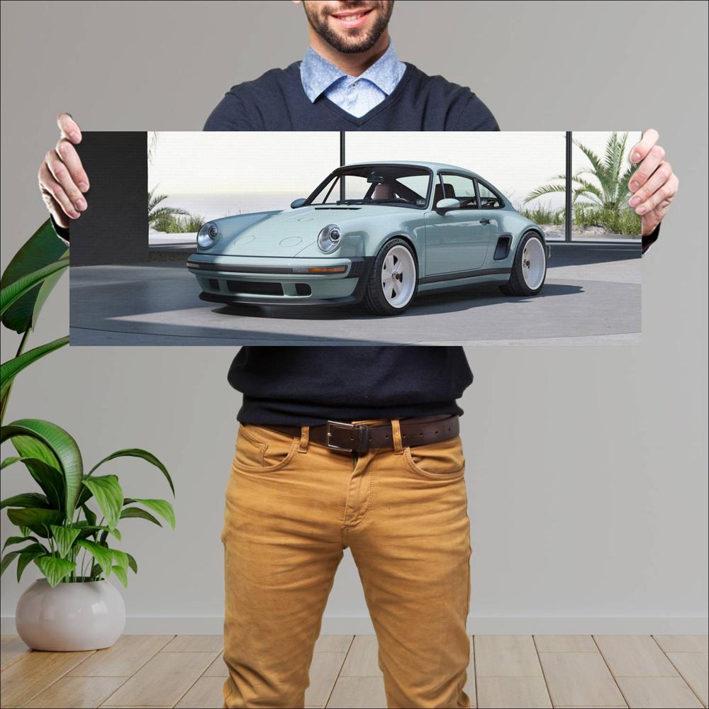 Cuadro grande 30x80cm 2025 Singer 911 Carrera Coupe 005 1440w Singer
